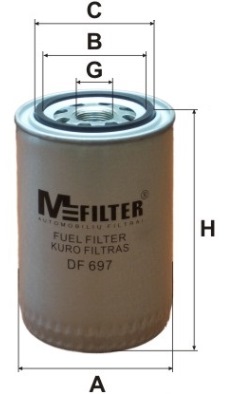Filtru combustibil DF 697 MFILTER